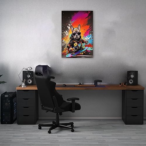 Miniatura 257 de ANRUOXI Graffiti - Lienzo decorativo para pared, diseño abstracto retro, pintura urbana moderna, póster de decoración de pared de zapatos para