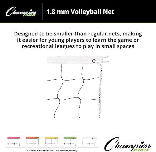 Vista 42 de Champion SportsVolleyball Nets Negro/Blanco