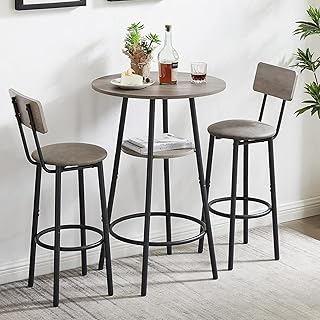 12 Cute Small Kitchen Ideas for Charming Functional Spaces 37 3-Piece Dining Table Set for 2, Small Round Kitchen Table with 2 Chairs,...