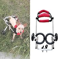 Vista 1 de Adjustable Dog Wheelchair for Back Legs - Lightweight Small Dog Cart, Sturdy Assisted Walker for Injured Pets, Enhance Mobility & Independence