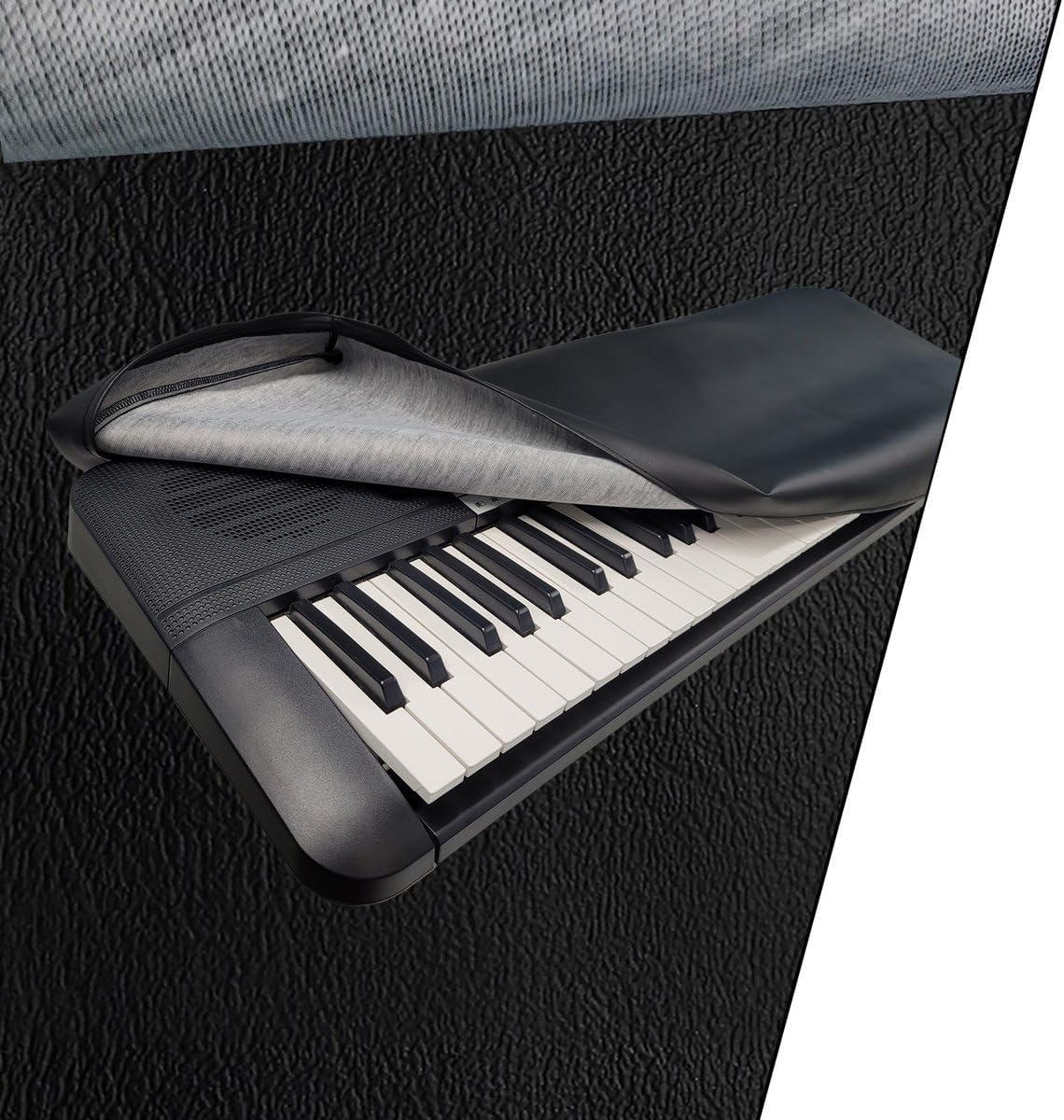DCFY Ultimate Music Keyboard Cover for Nord Stage 3 88-Key Synthesizer | Premium Synthetic Leather: Pitch-Black| Made in the US