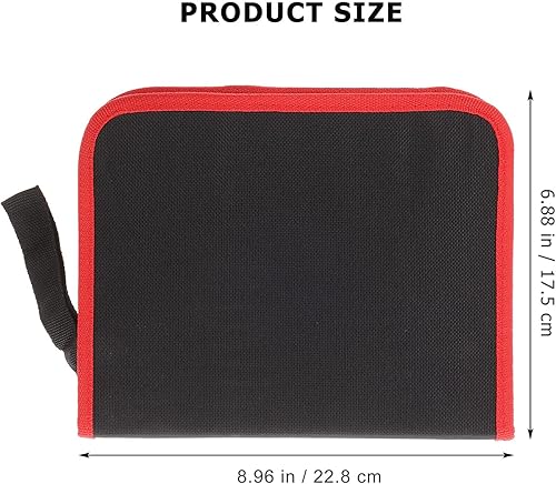 Miniatura 8 de DOITOOL Organizador de llaves, estuche de brocas de impacto vacío, bolsa de almacenamiento de brocas, bolsa de herramientas con cremallera, bolsa de