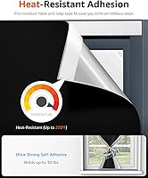 Vista 3 de Sumobaby - Cortinas opacas para dormitorio portátiles de 42"x60", sin taladro, con cintas de gancho y bucle mejoradas, 100% cobertura de ventana