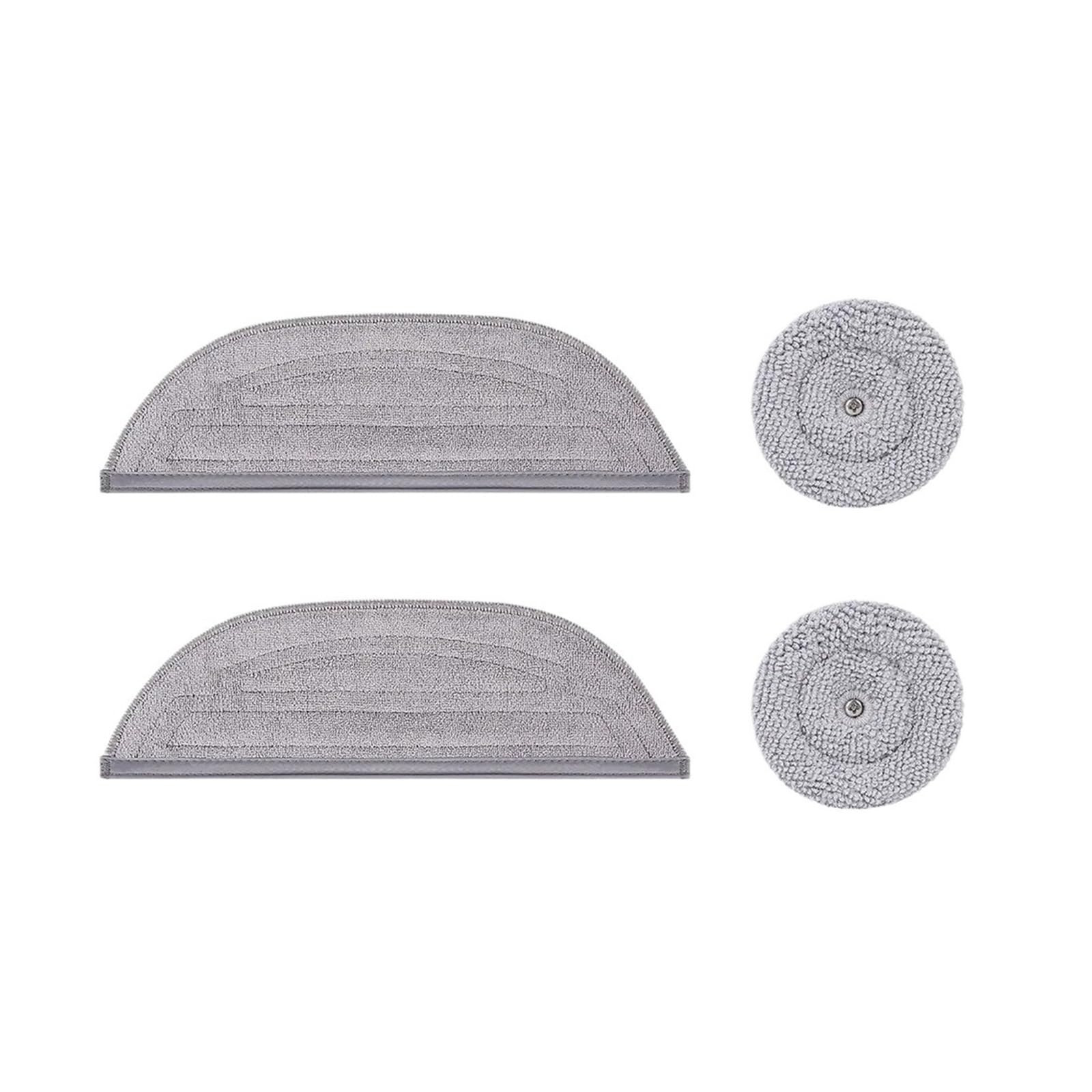 LMRXOFE Mop Cloth,Compatible For Roborock,S8 MaxV Tra S8 Max Tra G20S Shock Mop Cloth Round Rag Robot Vacuum Cleaner Acssories(4pcs)