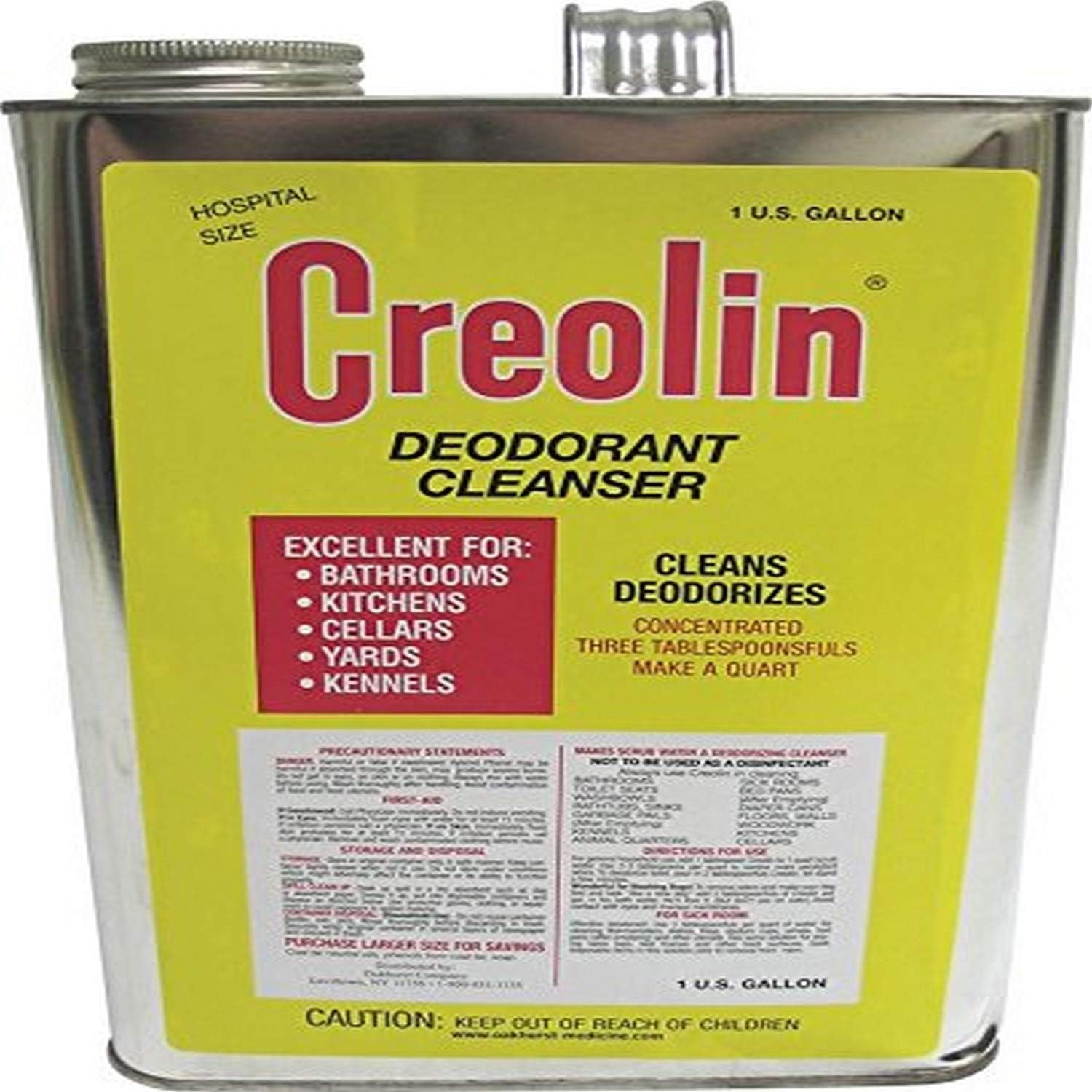 OAKHURST COMPANY Creolin Deodorizing Multi-Purpose Cleanser, 1 Gallon