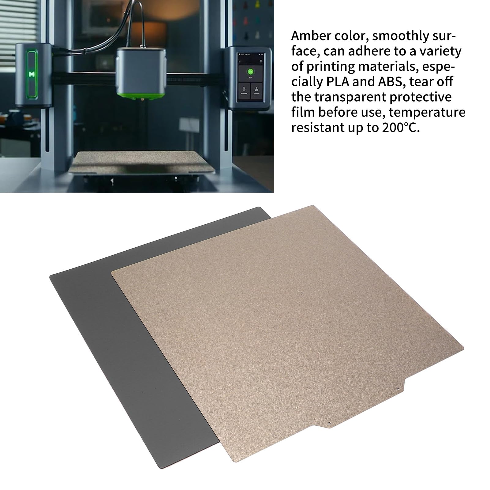 250 X 250 Mm 3D-Drucker-Bauplatte PEI-Druckbett Doppelseitig Mattiert für 250