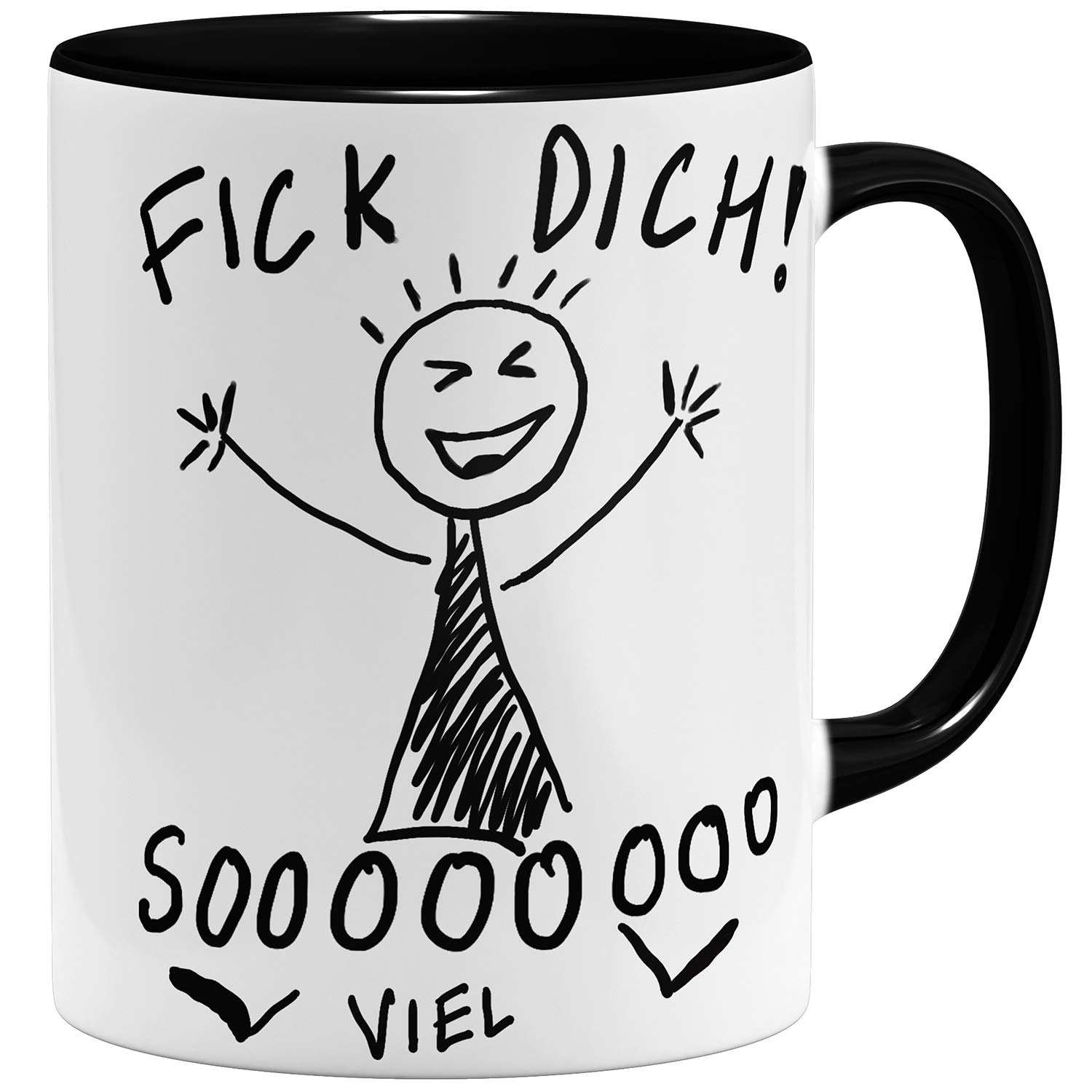 Close Up Fick Dich Soooo - Tazza con divertente scoiattolo, tazza da