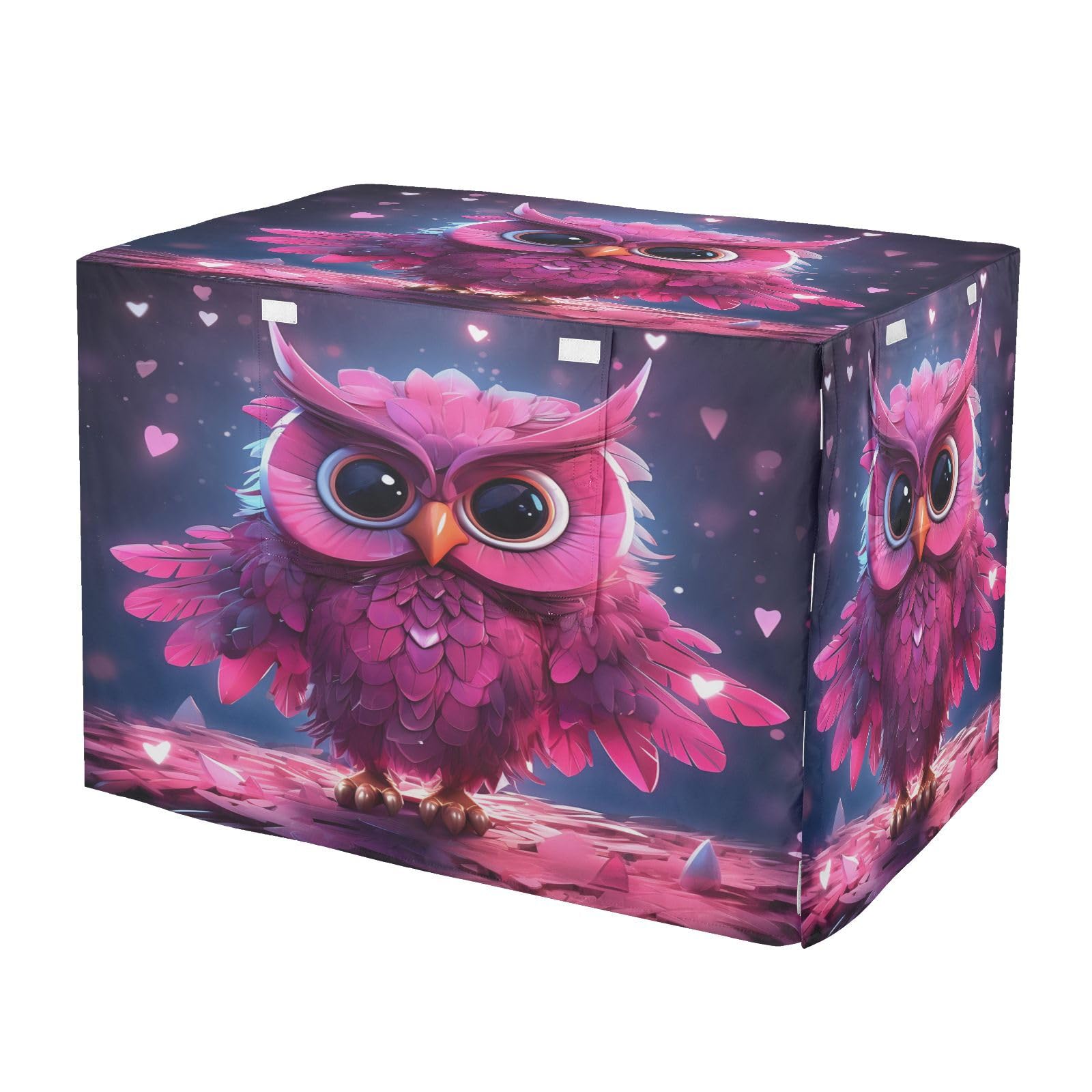 Housse imperméable de cage chien et chat rose Starlight Hiboux intérieur extérieur