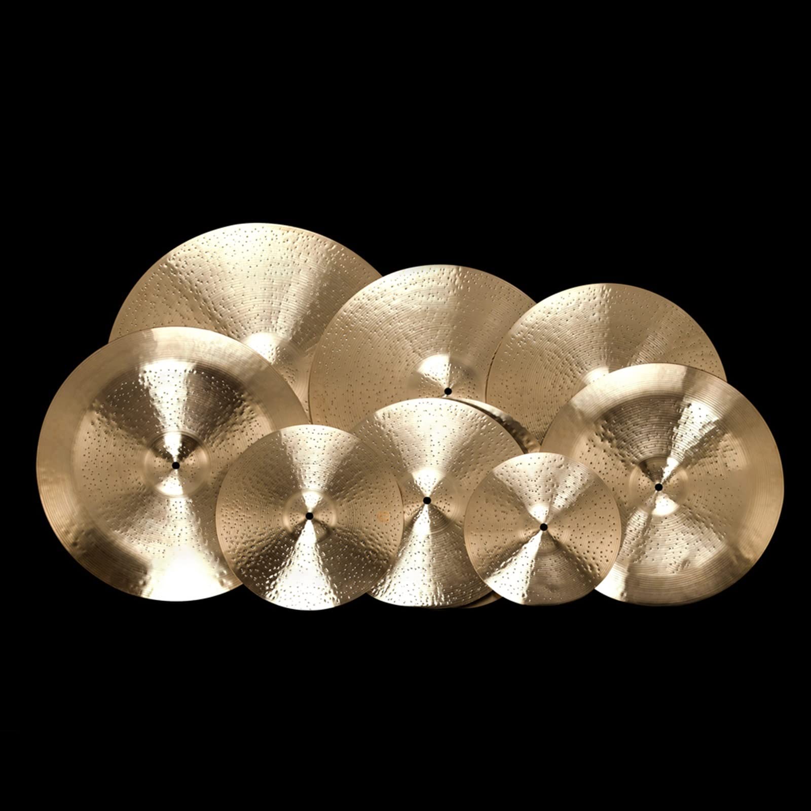 Tambour Cymbale Cymbales Professionnelles B20 5 Pièces pour Batterie 14 "+ 16" + 18 "+ 20" Cymbale