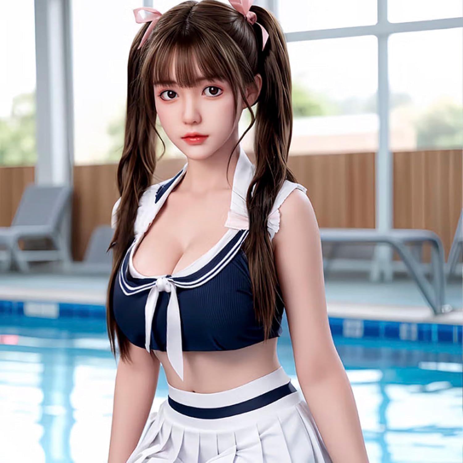 Sex Dolls Realistic TPE Female Torso Love Doll with an Automatic Opening, Full Size Sex Doll for Men, 5.35FT Electric Sex Doll Adult Toy, Life Size Sex Doll with Jelly Breasts and Shaking Butt