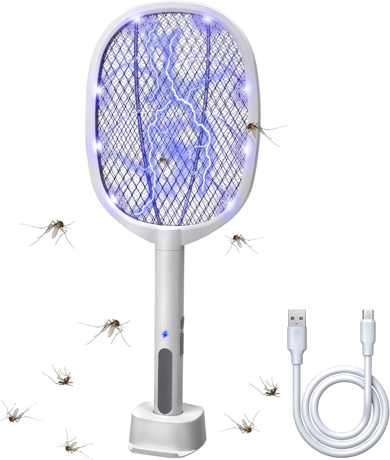 PENTOM Mosquito Racket Bat Rechargeable Electric Fly Swatter Mosquito Racket Bat with Base Stand Bug Zapper Racket Mosquito Swatter for Indoor and Outdoor (B0D7W2WWQP) Amazon Price History, Amazon Price Tracker