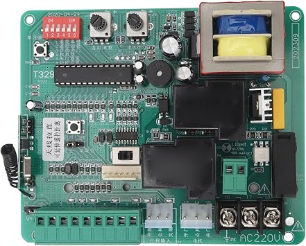 Circuit Control Board for Sliding Gate Opener, Universal Electronic Main Replacement PCB Circuit Control Board with LED, Electric Door Motor Circuit Board for Sliding Gate Motor
