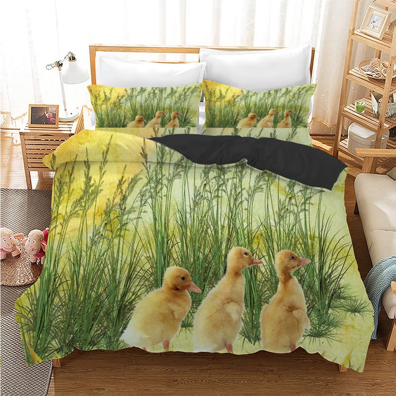 Housse de couette vert poulet 240x260 pour une chambre relaxante