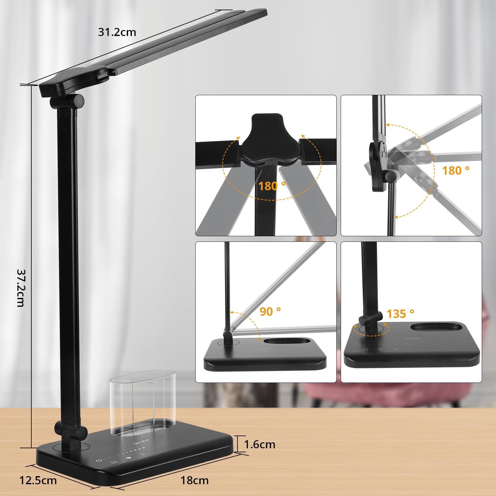 Estilo Industrial Brazo Oscilante Lámpara De Pared,E14 Nórdico Brazo Largo Ajustable Apliques De Pared Para Dormitorio Sala De Estar Pasillo Fondo Lámpara De Lectura De La Noche-Blanco Largo