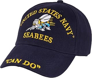 US Navy (USN) Seabees Cap | Unisex Hat Design | 100% Cotton | Officially Licensed Caps | Ideal for Fashion Enthusiasts and Military Fans
