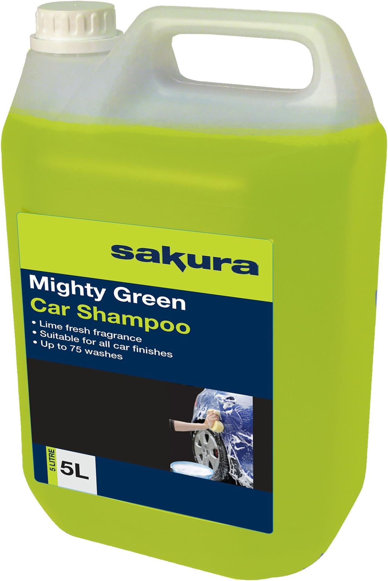 5L Mighty Green Car Wash Shampoo SS4619 – For All Vehicle Paint Finishes - 75 Washes