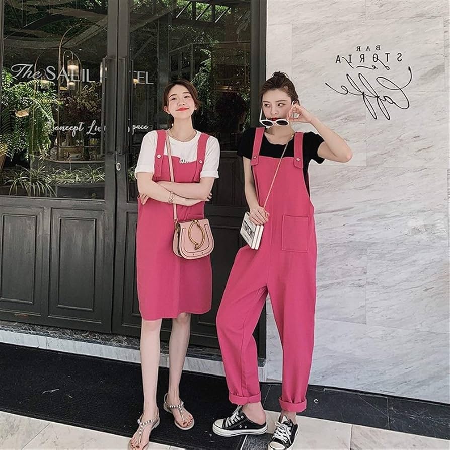 Amazon.co.jp: QSCFERT 春の新パンツオーバーオール韓国人女性の