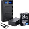 Paquete de 2 baterías EN-EL25 EN-EL25A con cargador doble para cámaras Nikon Z30 Z50 Z50II | ZFC, cargador MH-32 1