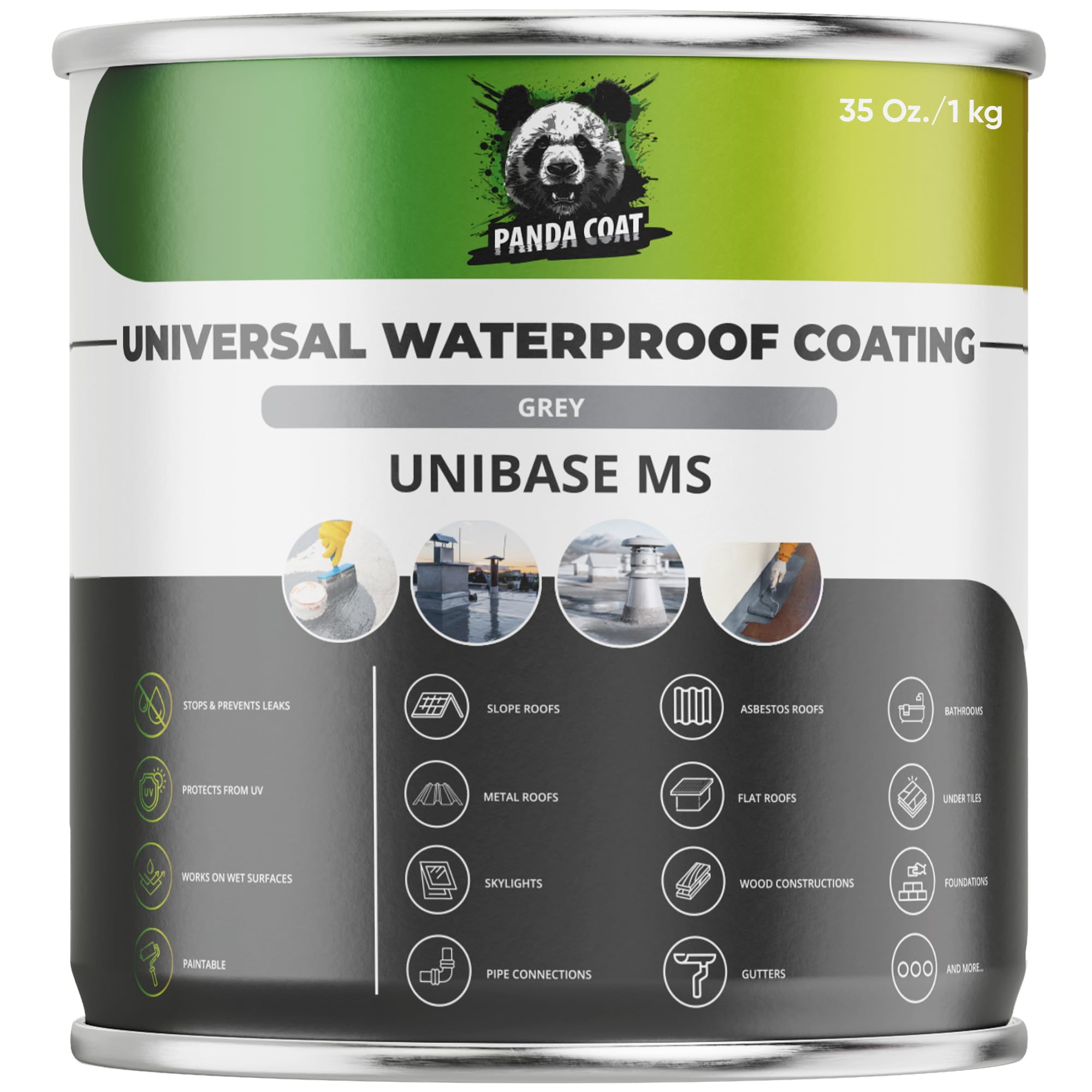 Liquid Rubber Universal Waterproof Sealant, Universal Sealant Indoor & Outdoor, Concrete, Metal & Wood