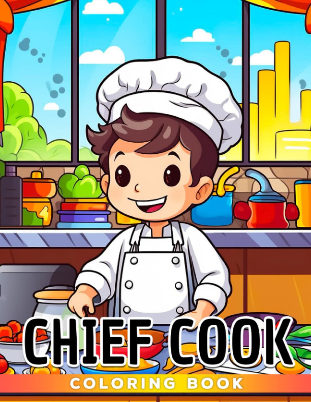 Chief Cook Coloring Book: A Fun And Educational Gift For Kids And Restaurant Lovers Of All Ages