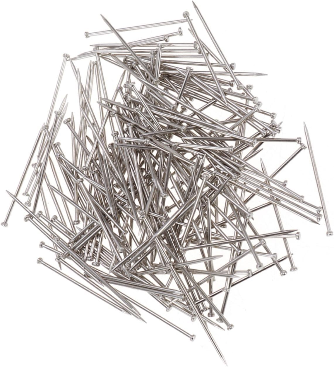 Angoily 2000Pieces Head Satin Pins for Sewing and Craft Straight Dressmaker Pins for Jewelry Making Office and Projects Fine Craft Supplies