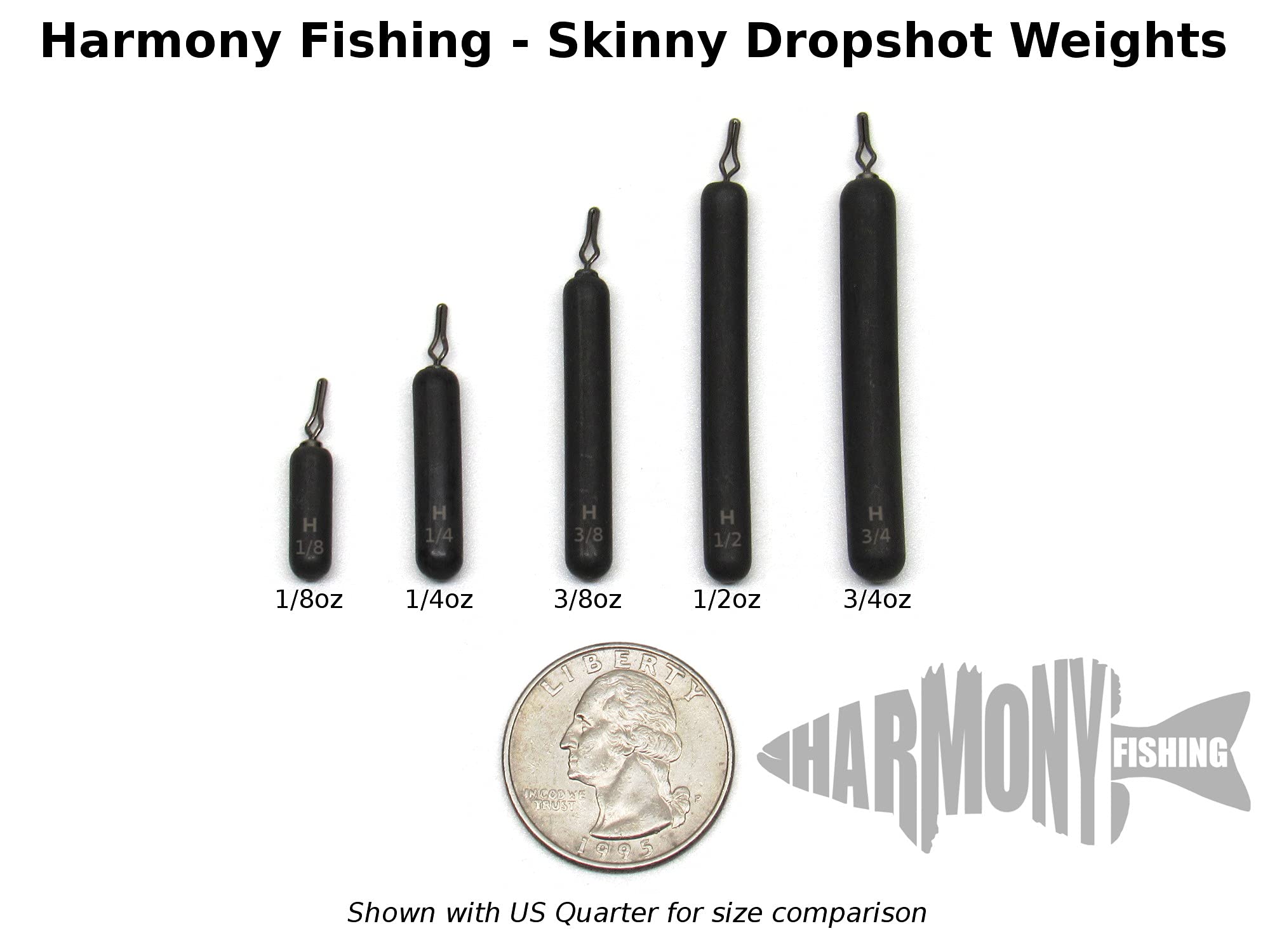 9 Poids De Plomb Tungstène Pêche – 6x 1/4 Oz Et 3x 3/8 Oz