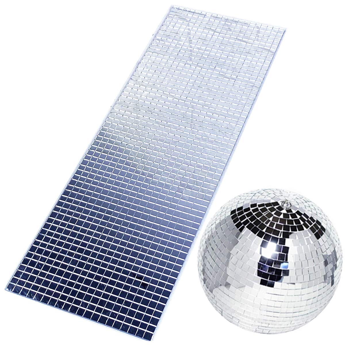 UPREDO 4800pcs Self-Adhesive Craft Mirrors Mosaic Tiles Mini Silver Square Glass Sticker,5mm by 5mm