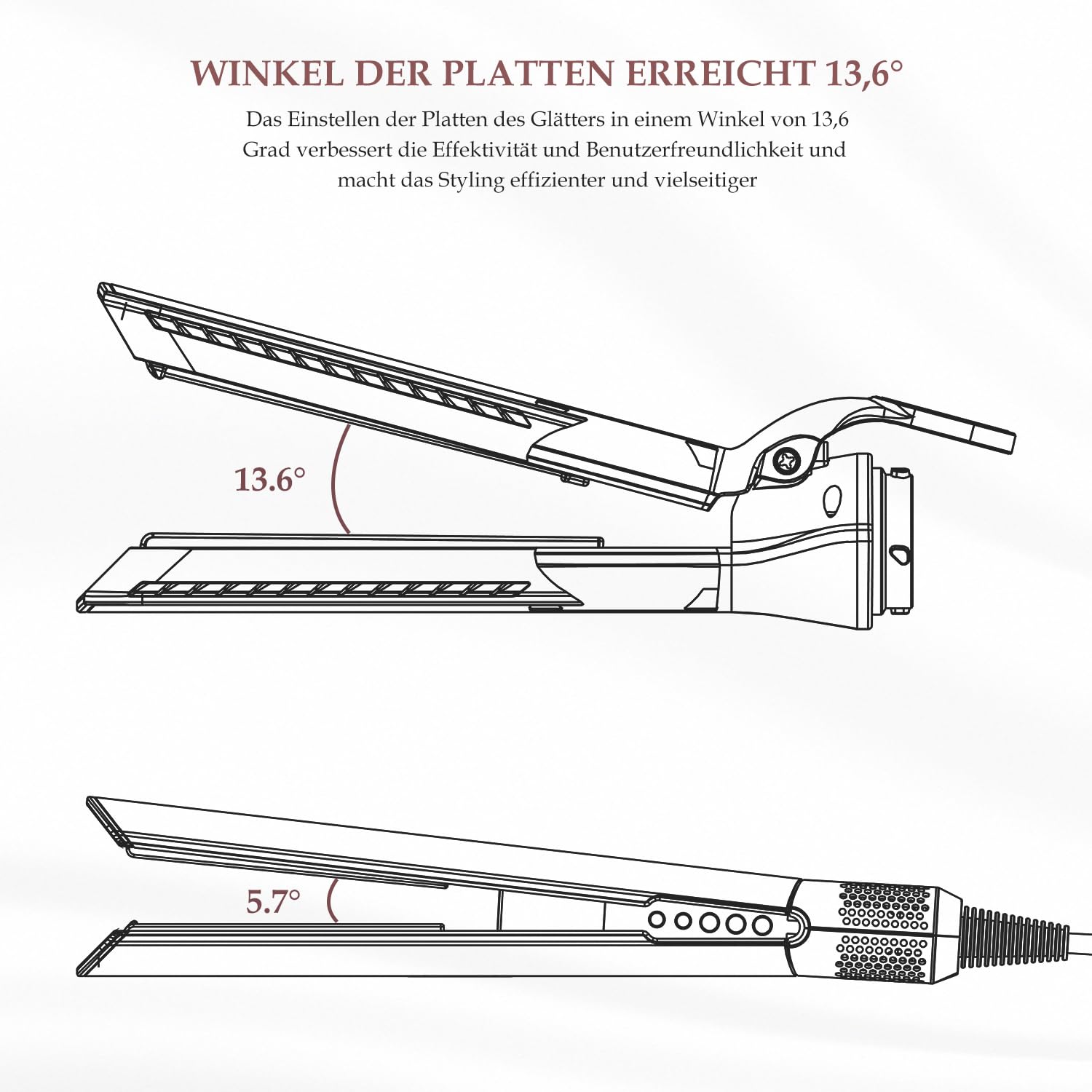Haarglätter-Aufsatz für Shark FlexStyle Luftstyler, Airflow Technologie ohne Heizplatten, Gleichzeitiges Trocknen und Glätten mit Luftstrom, Reduziert Hitzeschäden, Schwarz