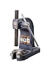Dake 1 Model Single Leverage Arbor Press with Base Opening and Slotted Table Plate, 3 Ton Capacity, 11.5 Maximum Working Height, 7.25 Length x 18 Width x 19 Height