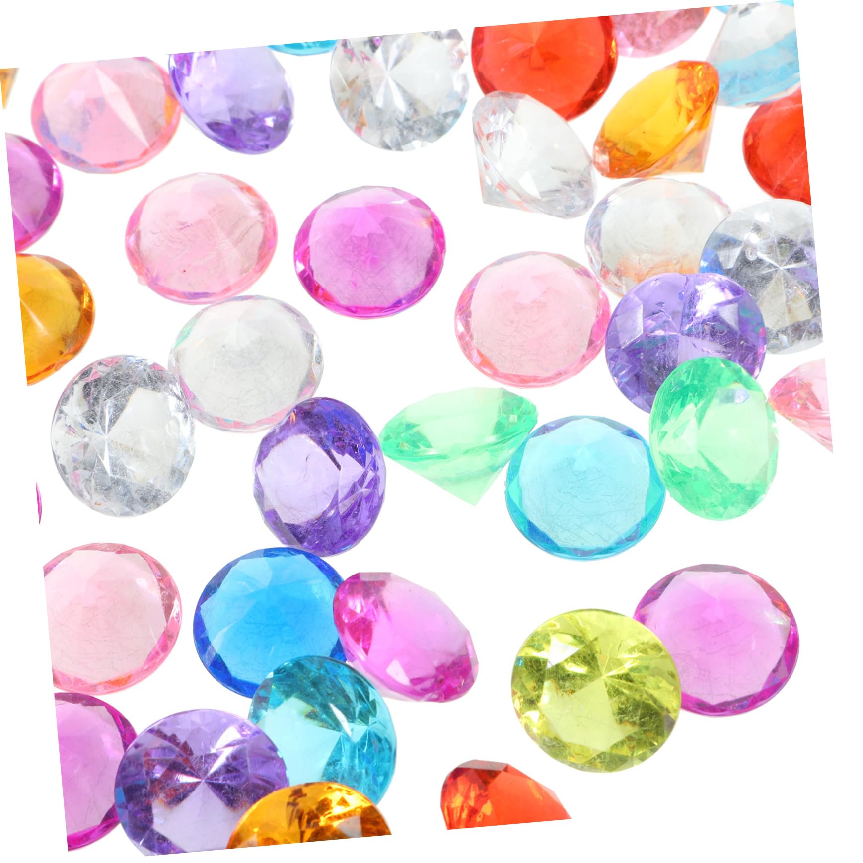Diamants en acrylique multifacettes de haute qualité pour décoration éclatante de fête