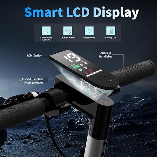 Miniatura 5 de QnQ Electric Scooter, Powerful 500W1500W Peak Motor, Max212835Miles Long Range, Top Speed 15.51922MPH, 8.5" 10'' Tires, E Scooter for Adults and