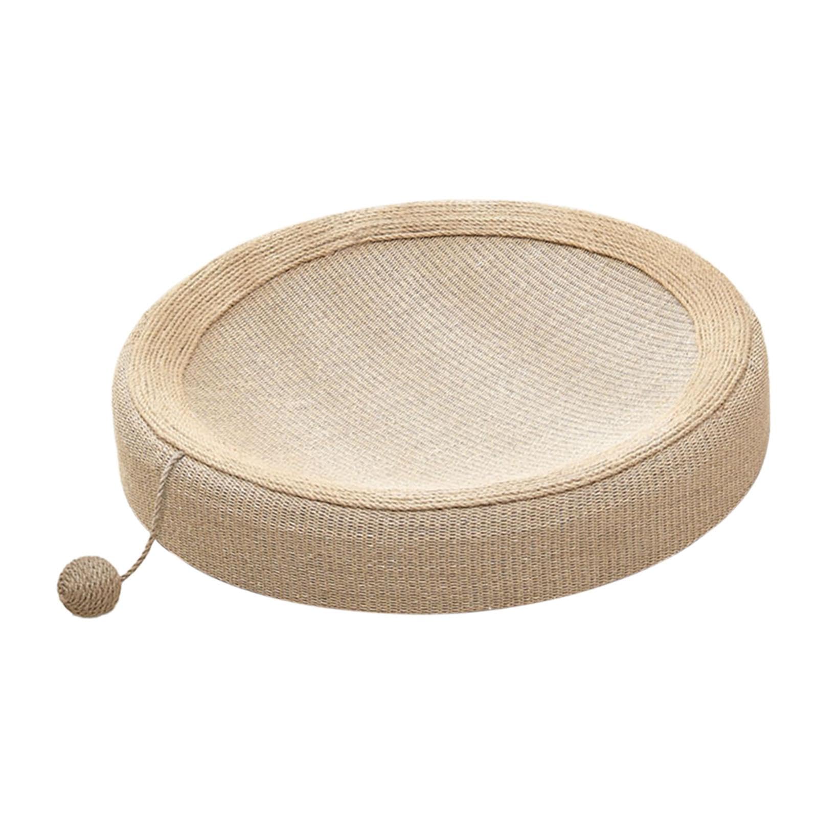 Griffoir pour Chat, Résistant à l'usure, Portable, Antidérapant, pour Chatons, à Poser sur Le Canapé, Accessoire pour Animaux, Canapé, Nid, Boule Ronde et sisal