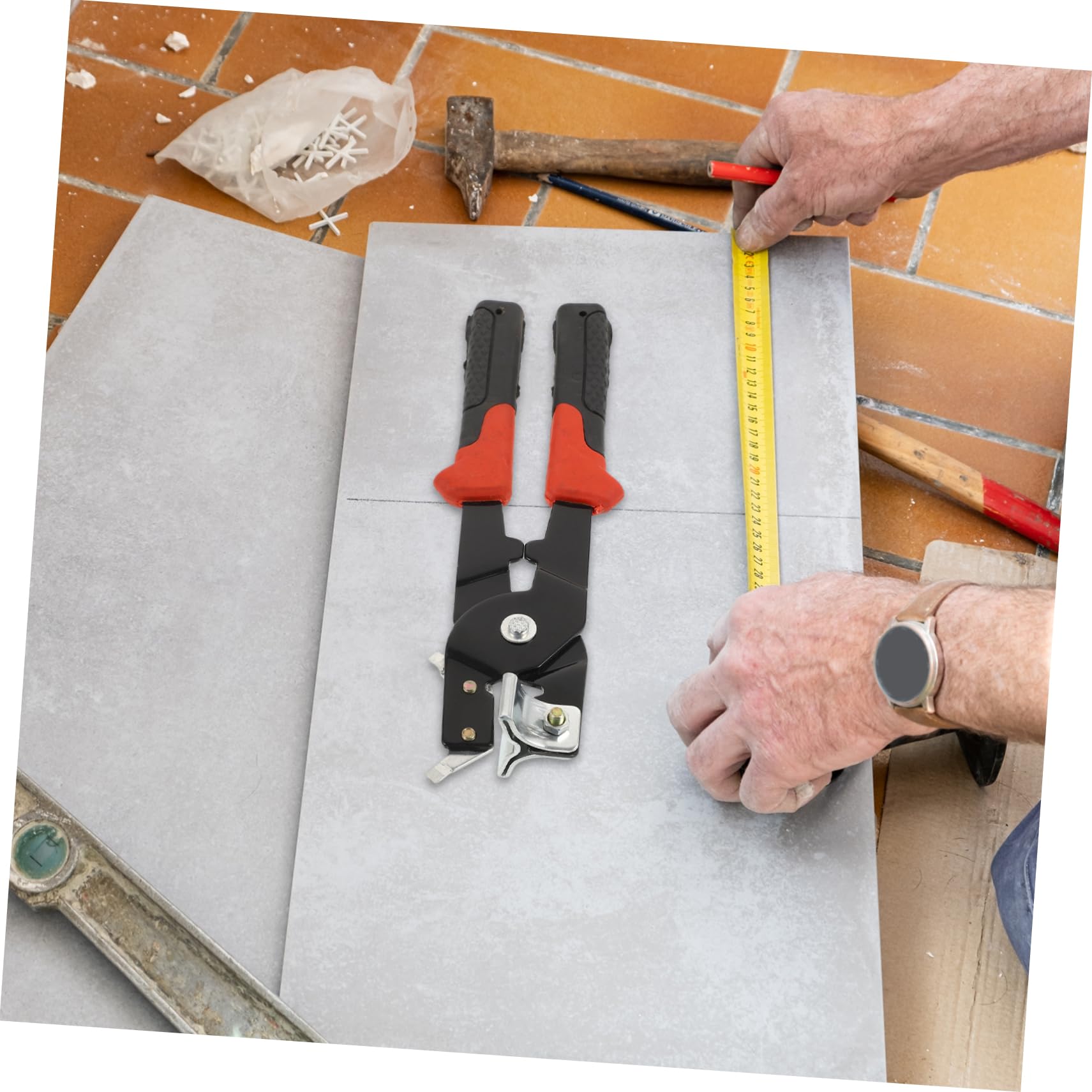 OSALADI Tile Pliers Cutting Pliers Tile Divider Tile Supplies Cutter for Tile Tile Cutter Tile Mosaic Cutter Tile Cutter Hand Pliers Home Accessories Tile Cutters Black Metal