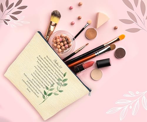 Miniatura 2 de Regalos cristianos para mujeres y niñas, versículo bíblico PSALM 23 The Lord is My Shepherd, bolsa de cosméticos para mujeres y niñas, bolsa de