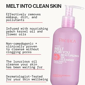 Amazon.com: Pacifica Melt For You Facial Cleansing Oil – Hydrating