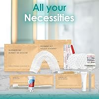 Vista 8 de World Amenities Kit dental de papel Kraft - Cepillo de dientes de paja de trigo y pasta de dientes Kit de cuidado dental (25)