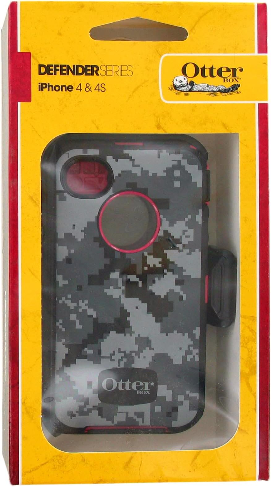 OtterBox APL2-I4SUN-L1-E4OTR Protective Case for Apple iPhone 4 or 4S ~ Retail Packaging ~Black Digi Camo