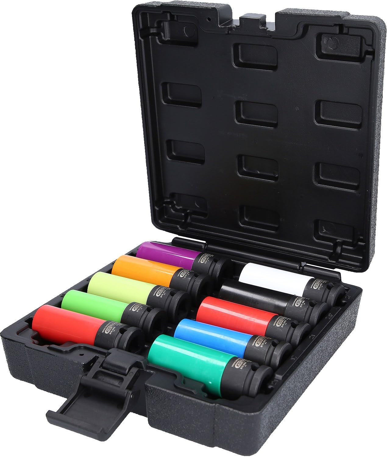 KS Tools 515.0890 Serie di bussole per avvitatori ad impulsi per cerchi in lega speciali da 1/2", 10 pz