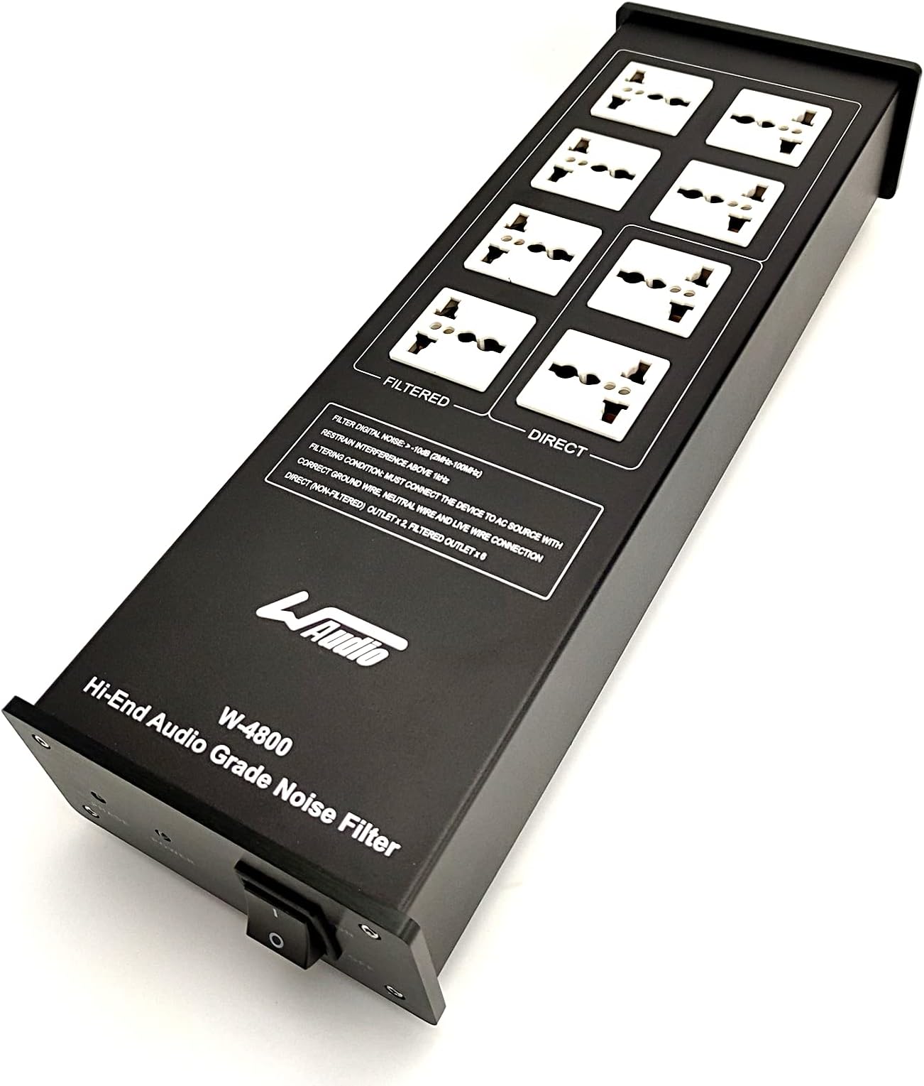 WAudio AC Noise Power Filter - Line Conditioner Power Purifier Surge Protector with Universal Outlets