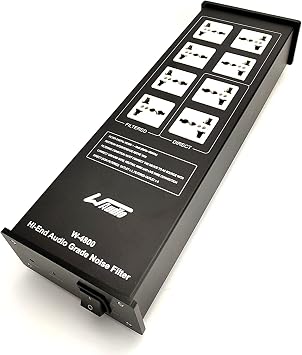 WAudio AC Noise Power Filter - Line Conditioner Power Purifier Surge Protector with Universal Outlets