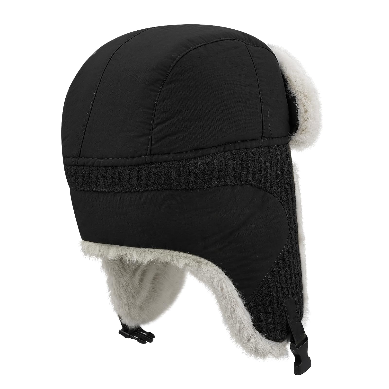 Cappelli da sci invernali aviatore in cotone e pelliccia sintetica con paraorecchie