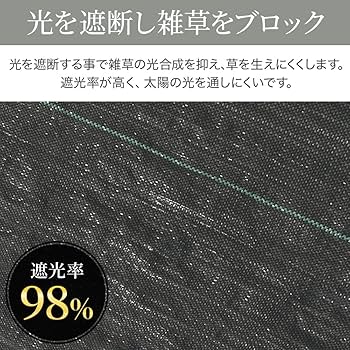 iimono117 防草シート 2×100m 耐用年数3年(幅2×長さ100m) Amazon | iimono117 防草シート 2×100m 耐用年数3年 雑草対策