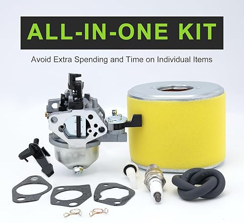 Miniatura 3 de Harbot 16100-ZF6-V01 Carburador con filtro de aire 17210-ZE3-505 Filtro de gas tanque de combustible para Honda GX340 GX390 13HP 11HP 16100-ZF6-V00