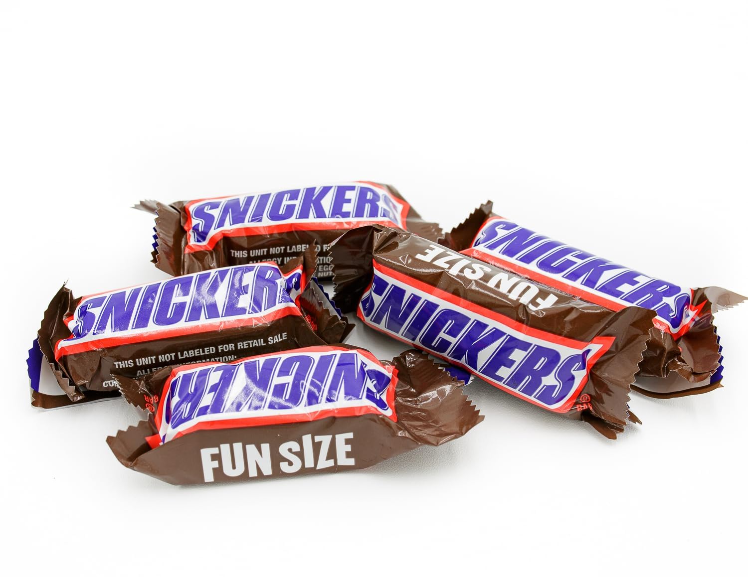 FUN SIZE Chocolate Candy Bars 2 lb – Anti Melt Pack, Individually Wrapped (52 Pieces), Bulk, Snack-Size Format, Crunchy Peanuts & Smooth Caramel