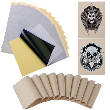 Fake Skin Fake Practice Skin with Transfer Paper 10 Tattoo Skin 15 Transfer Pape Practice Skin Set