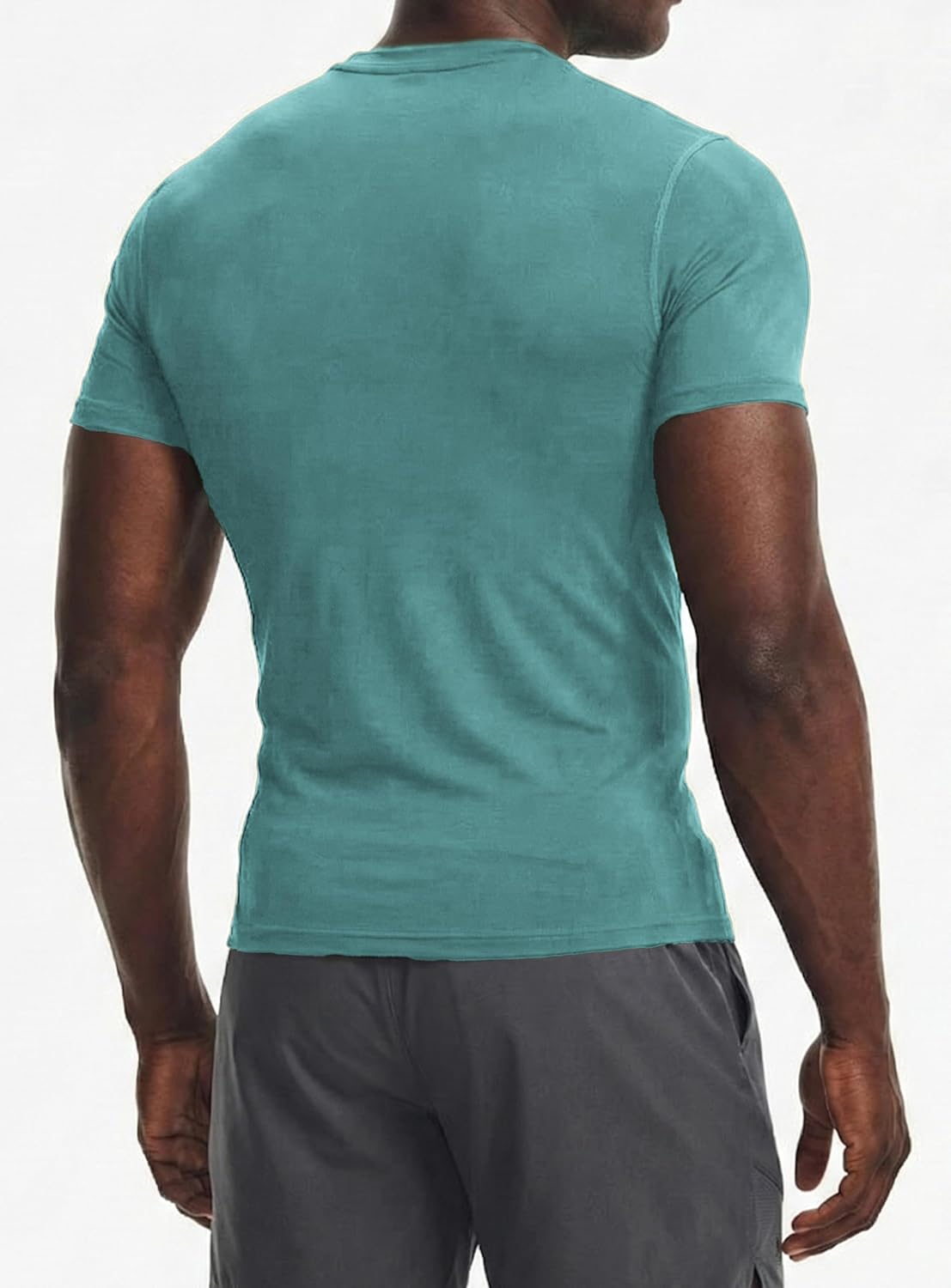 Men's Compression Shirts Short Sleeve Moisture Wicking Tactical Workout T Shirt Base Layer Undershirts