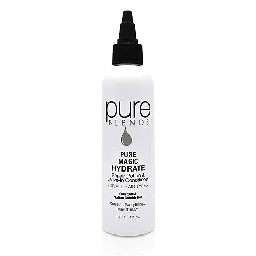 Pure Magic Hydrate Repair - Acondicionador sin enjuague y protección contra el calor, loción de peinado reparación/reduce la rotura y las puntas