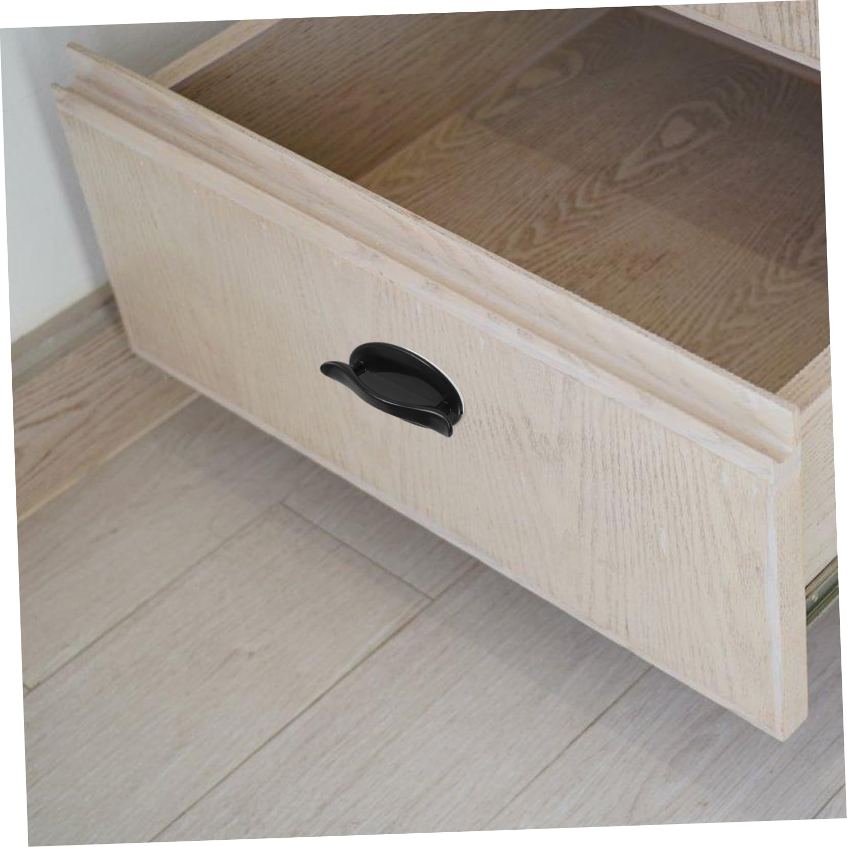 Brute Strength - Leren handgrepen voor meubels - Zwart - 4 stuks - 16,5 x 2,5 cm - Kast handgreep, Deurgreep voor keuken, badkamer, kasten, dressoir, hout