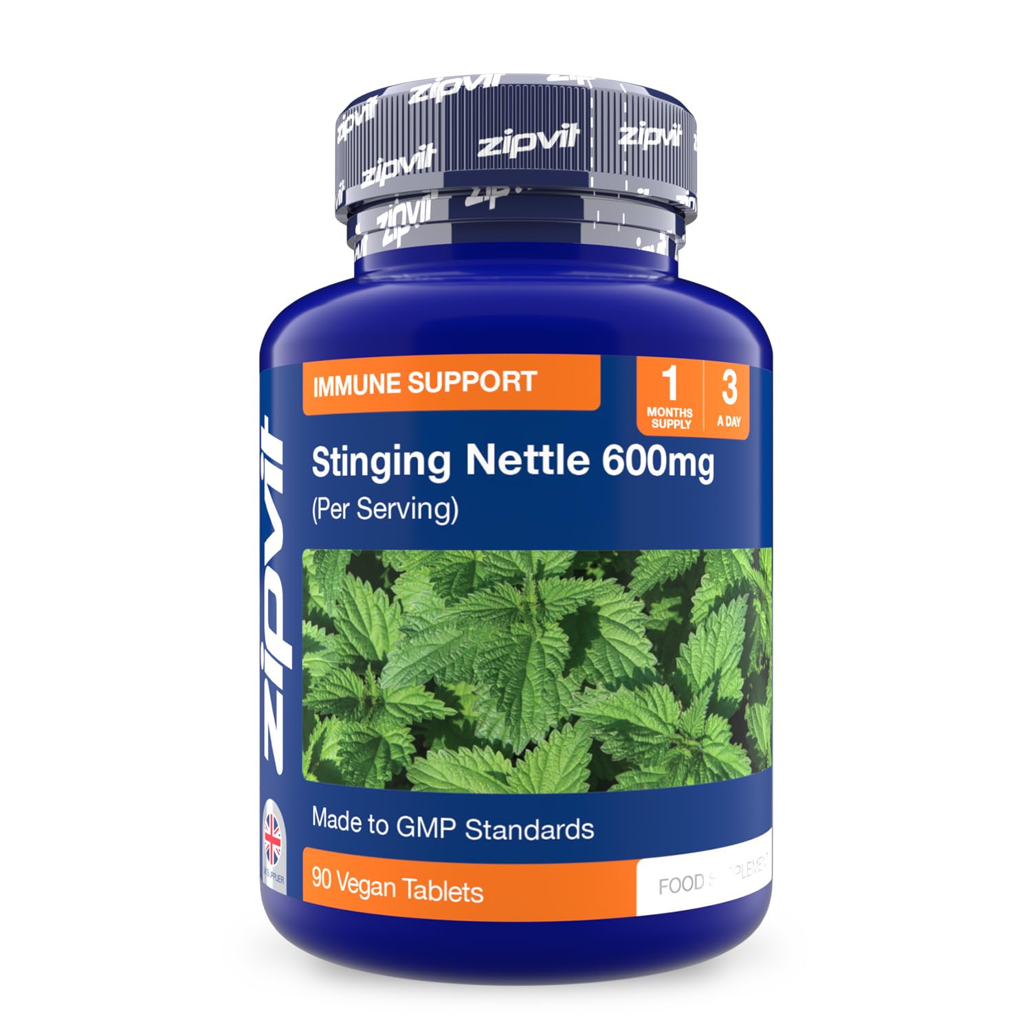 Stinging Nettle 600mg, 200mg Per Tablet, 90 High Strength Vegetarian Tablets, Potent Antioxidant