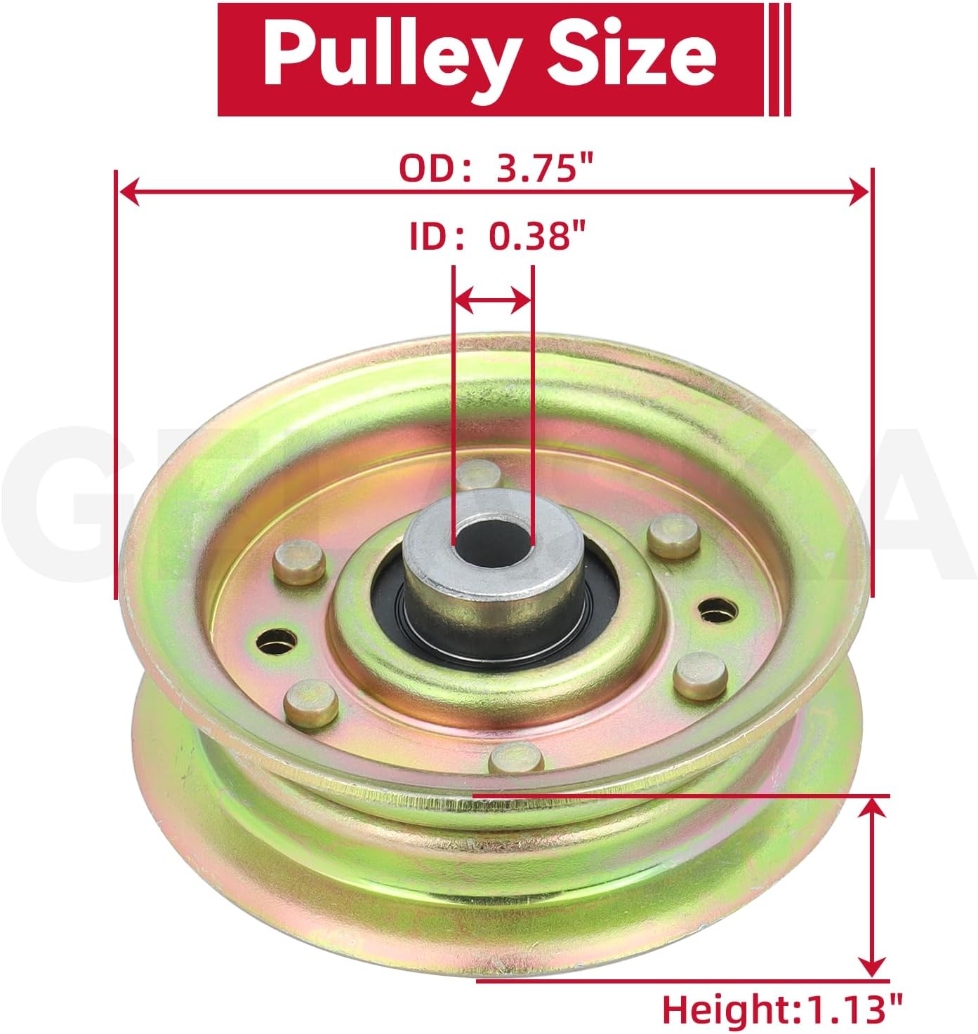 GELASKA 2 Pack 131494 Idler Pulley Craftsman Replaces 165888 532173437 532173438 597025001 532165888 532131494 532155191 for Craftsman 42 inch LT1000 LT2000 YTH18542 YTH1542XP YTH150 Mowers